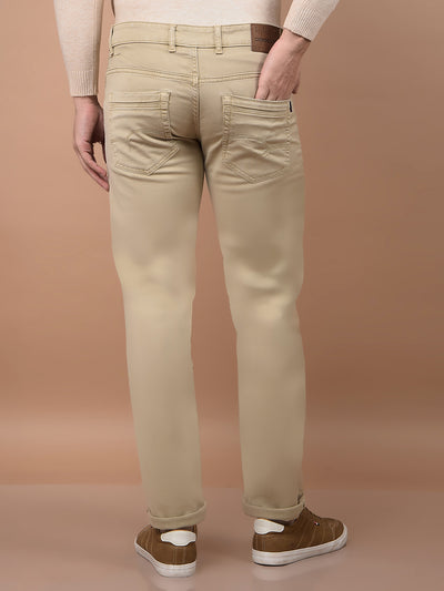 Beige Jeans-Men Jeans-Crimsoune Club