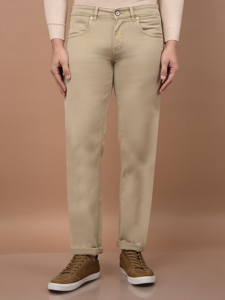 Beige Jeans-Men Jeans-Crimsoune Club