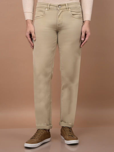 Beige Jeans-Men Jeans-Crimsoune Club