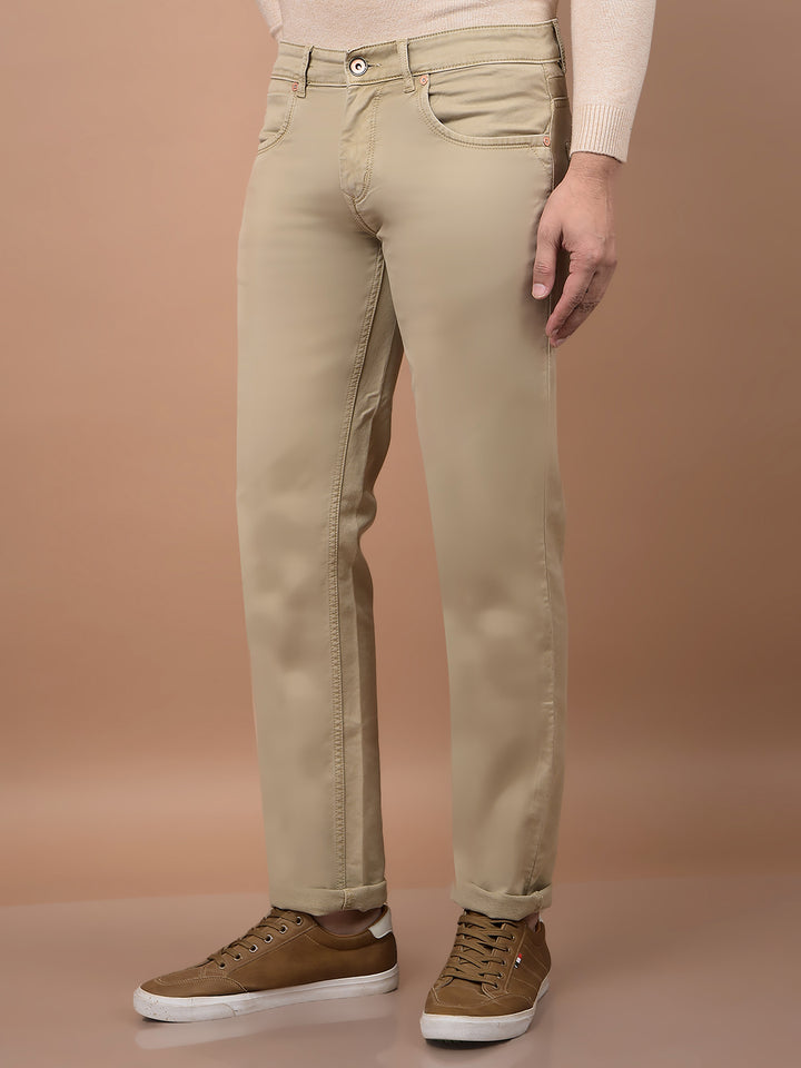 Beige Jeans-Men Jeans-Crimsoune Club