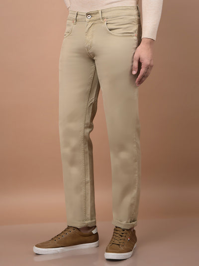 Beige Jeans-Men Jeans-Crimsoune Club