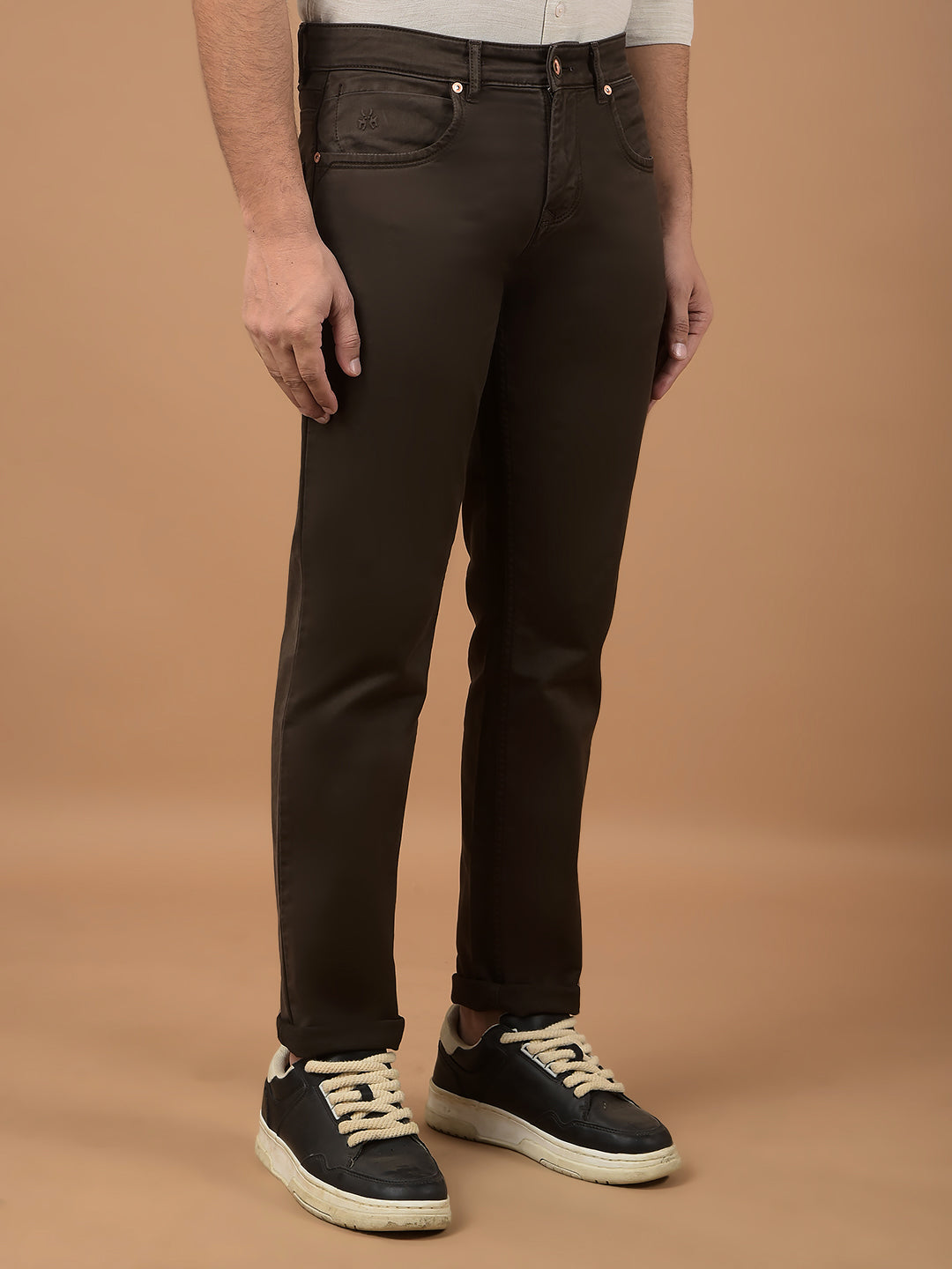 Brown Jeans-Men Jeans-Crimsoune Club