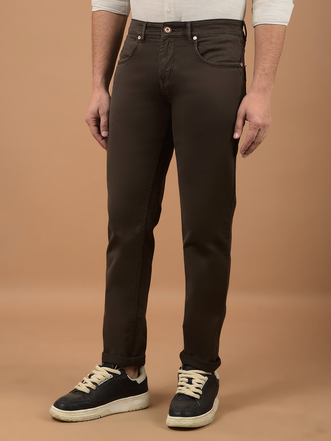 Brown Jeans-Men Jeans-Crimsoune Club