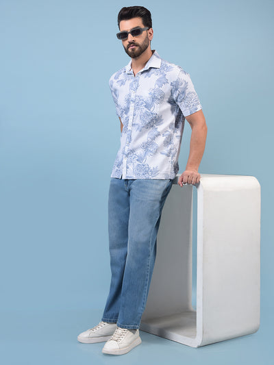 Men's Blue Baggy Jeans-Men Jeans-Crimsoune Club
