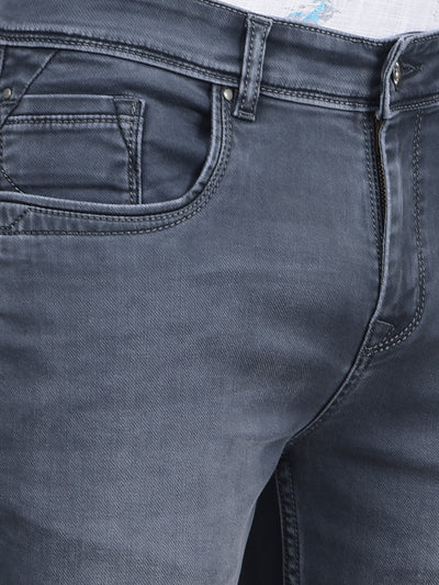 Grey Straight Jeans-Men Jeans-Crimsoune Club