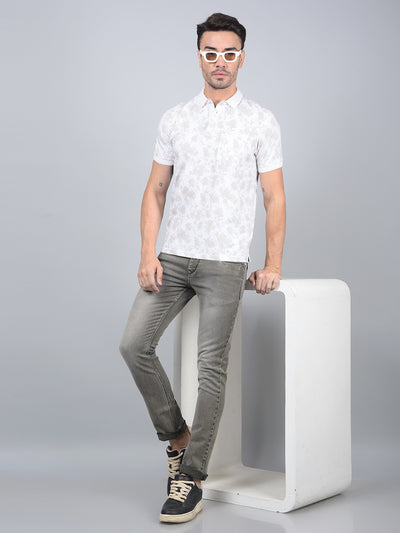 Grey Jeans-Men Jeans-Crimsoune Club