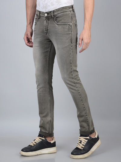 Grey Jeans-Men Jeans-Crimsoune Club