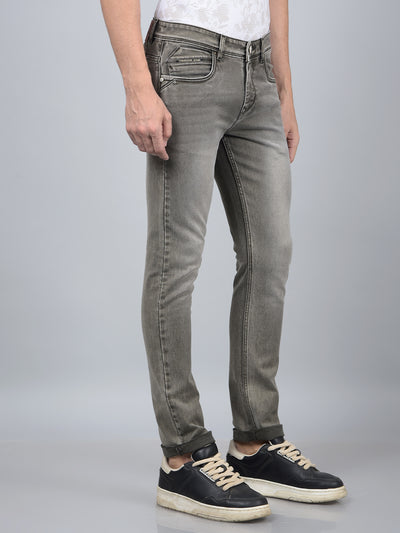 Grey Jeans-Men Jeans-Crimsoune Club