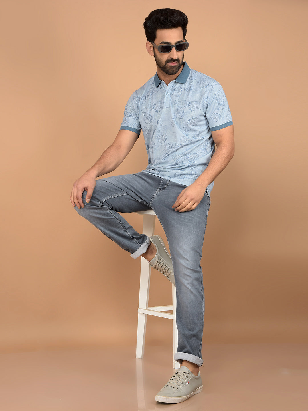 Grey Straight Jeans-Men Jeans-Crimsoune Club