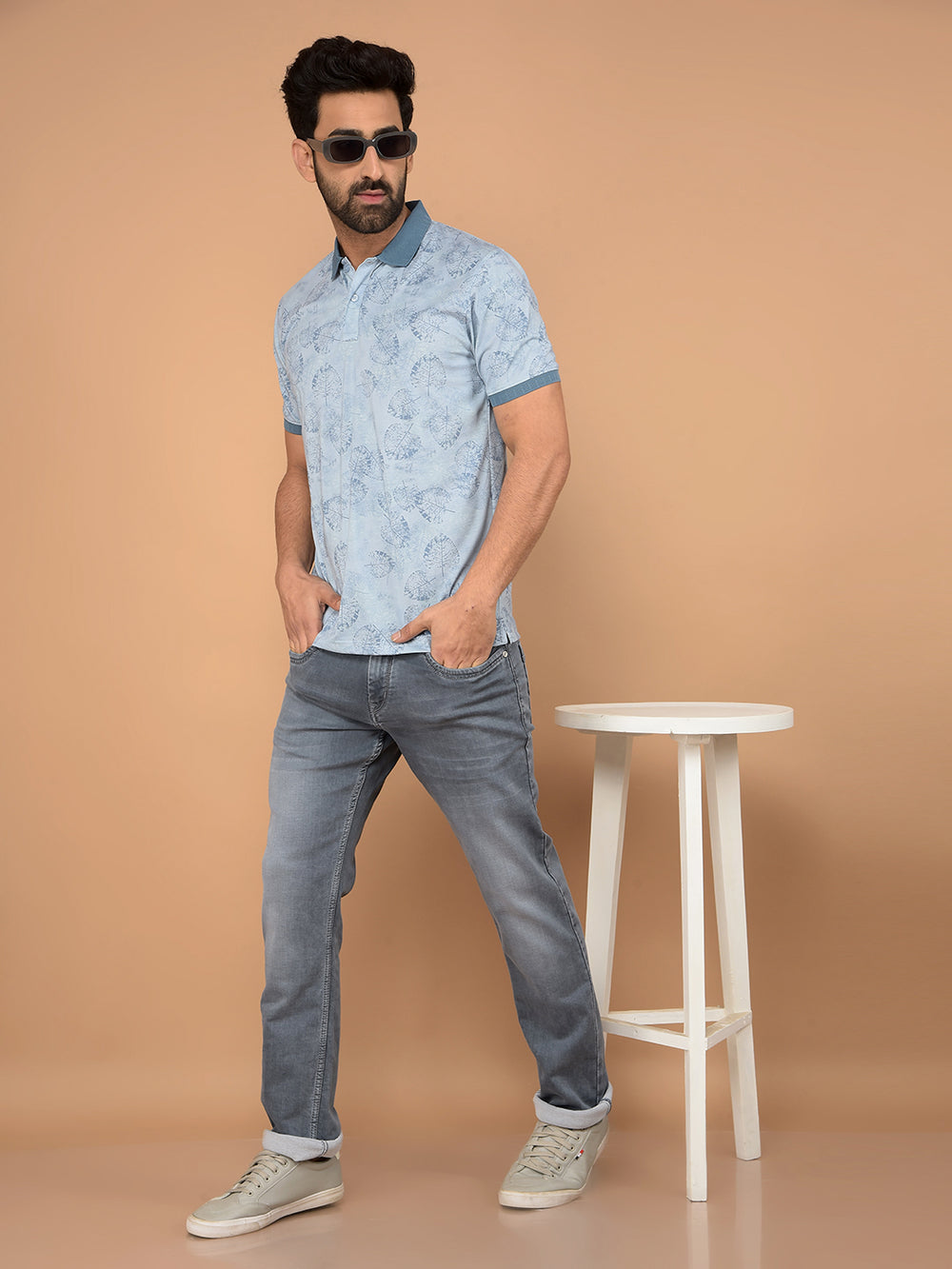 Grey Straight Jeans-Men Jeans-Crimsoune Club