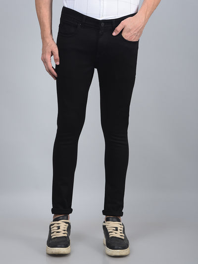 Black Skinny Jeans-Men Jeans-Crimsoune Club