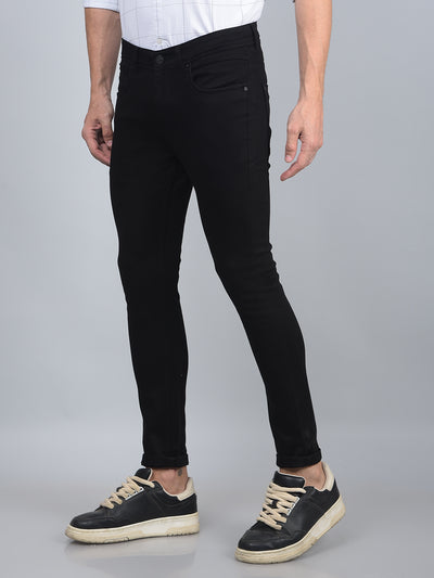 Black Skinny Jeans-Men Jeans-Crimsoune Club