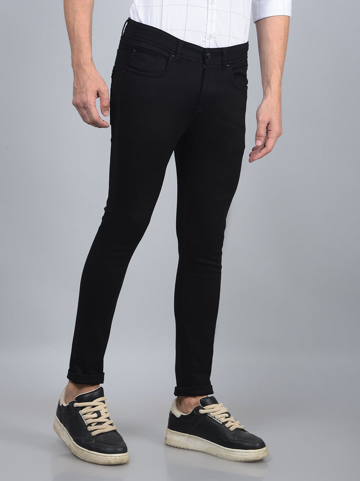 Black Skinny Jeans-Men Jeans-Crimsoune Club