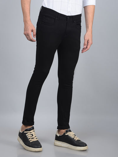 Black Skinny Jeans-Men Jeans-Crimsoune Club