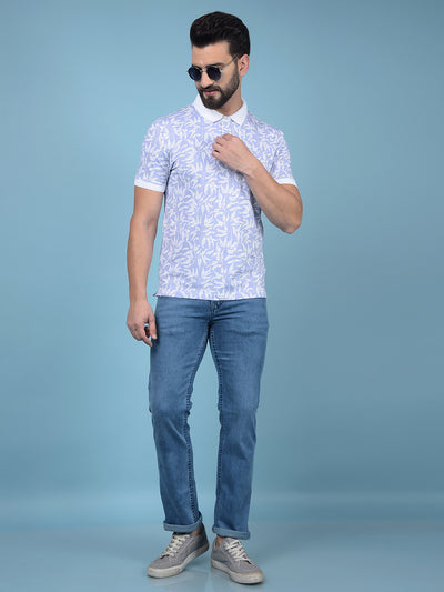 Blue Straight Jeans-Men Jeans-Crimsoune Club