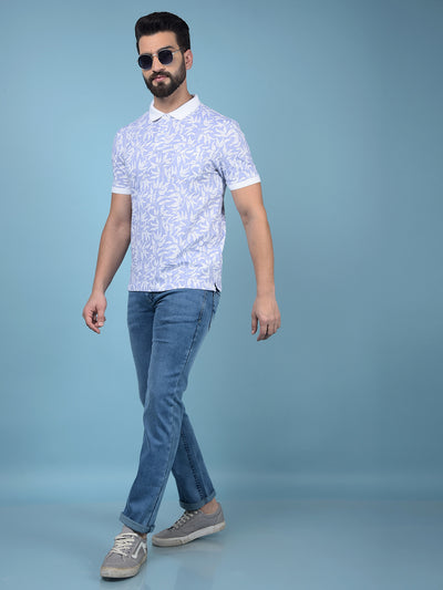 Blue Straight Jeans-Men Jeans-Crimsoune Club