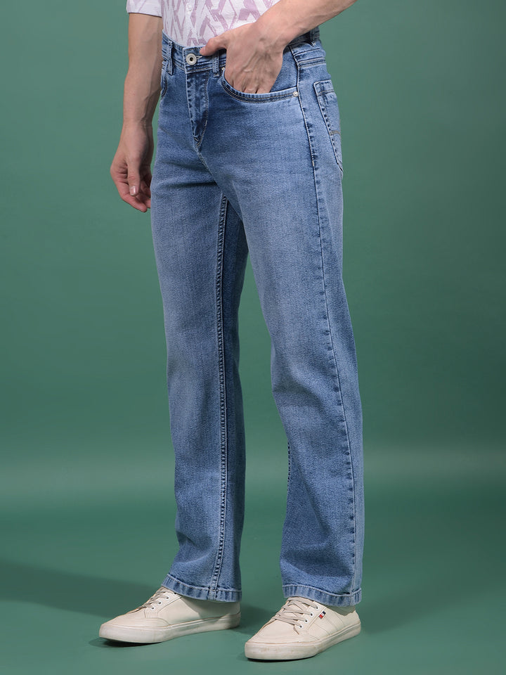 Blue Baggy Jeans-Men Jeans-Crimsoune Club
