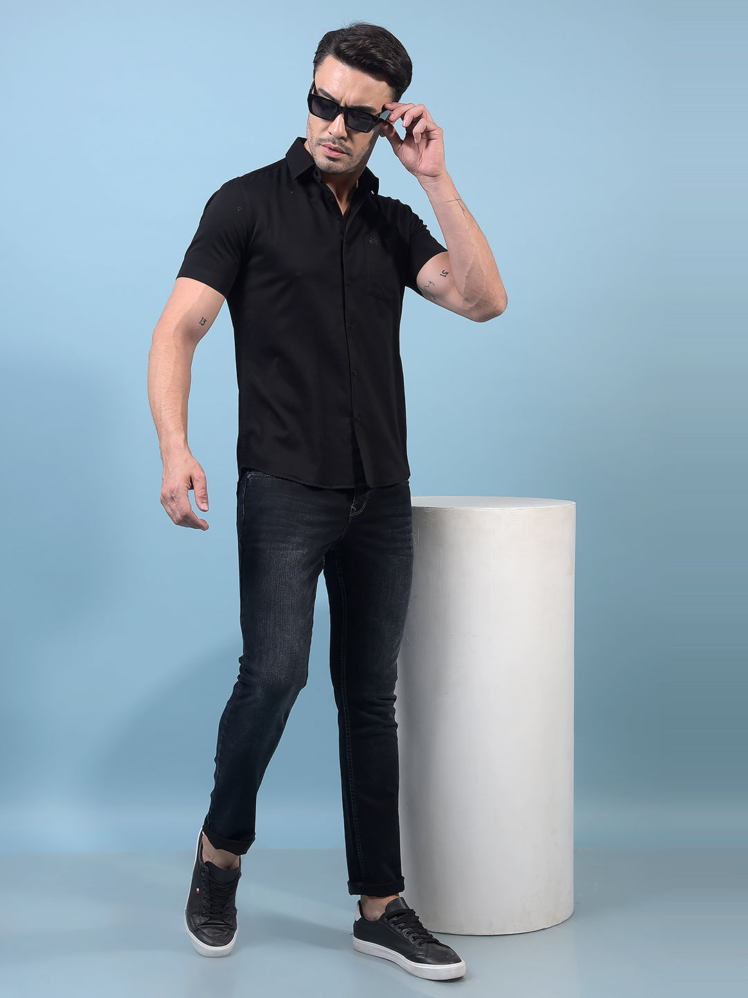 Men's Grey Jeans-Men Jeans-Crimsoune Club