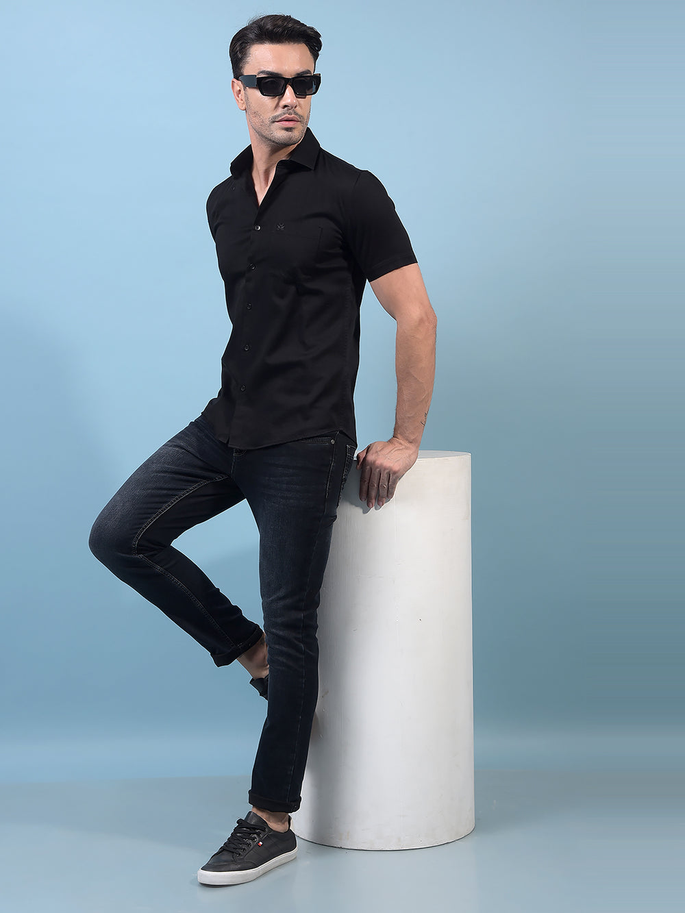 Men's Grey Jeans-Men Jeans-Crimsoune Club