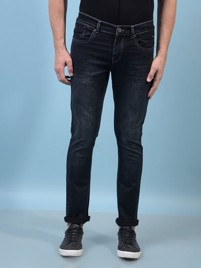 Men's Grey Jeans-Men Jeans-Crimsoune Club