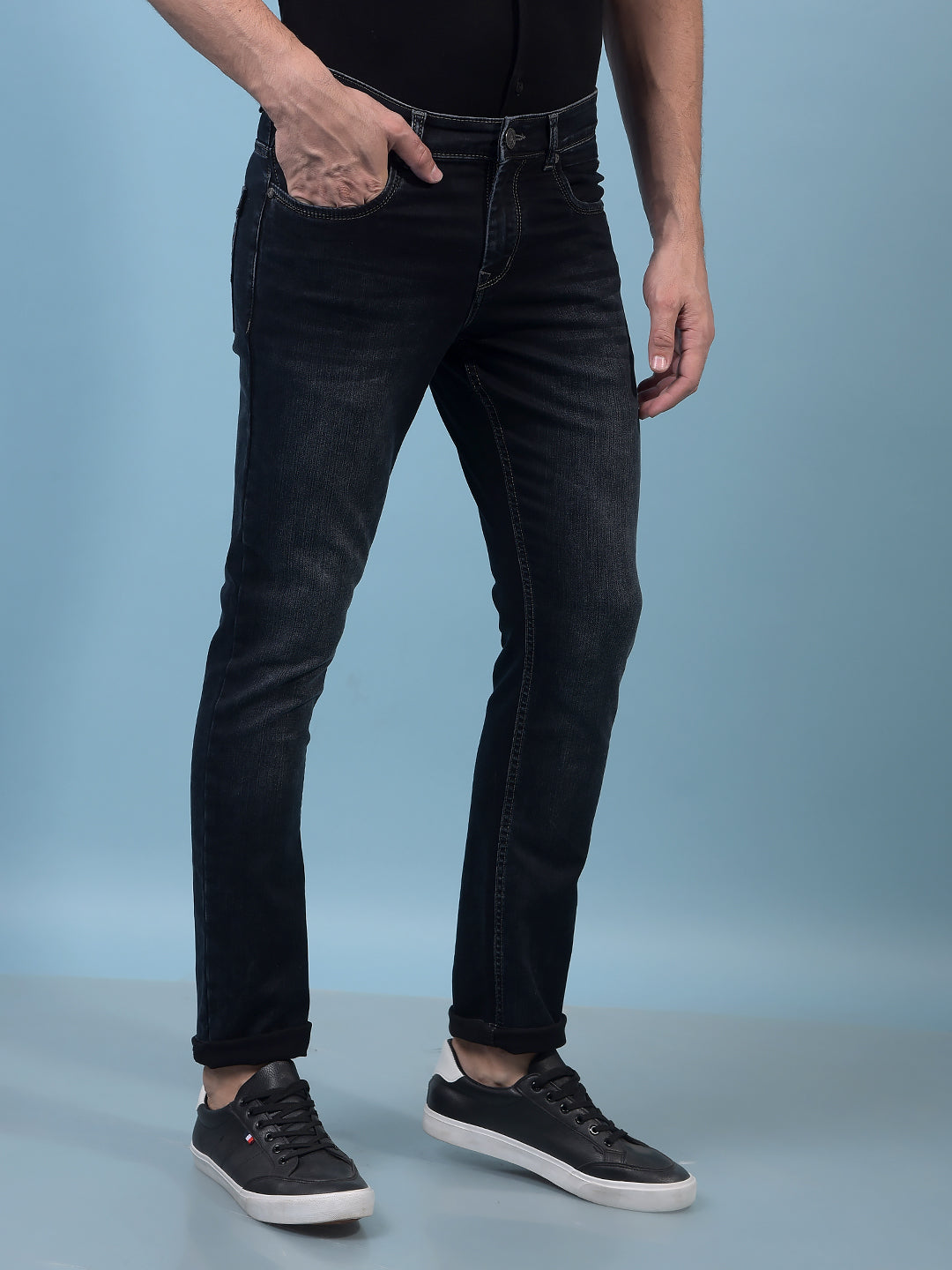 Men's Grey Jeans-Men Jeans-Crimsoune Club