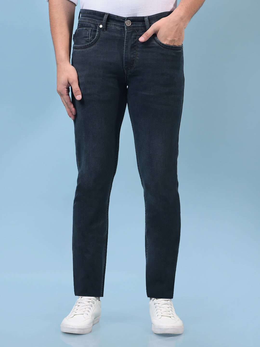 Men's Black Jeans-Men Jeans-Crimsoune Club