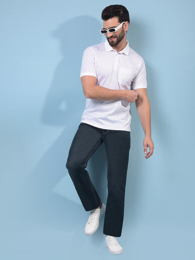 Men's Black Straight Jeans-Men Jeans-Crimsoune Club