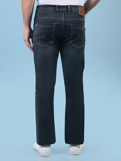 Men's Black Straight Jeans-Men Jeans-Crimsoune Club
