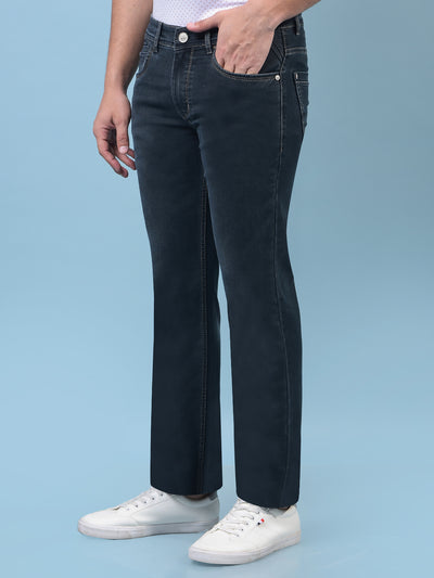 Men's Black Straight Jeans-Men Jeans-Crimsoune Club