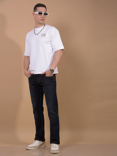 Blue Straight Jeans-Men Jeans-Crimsoune Club