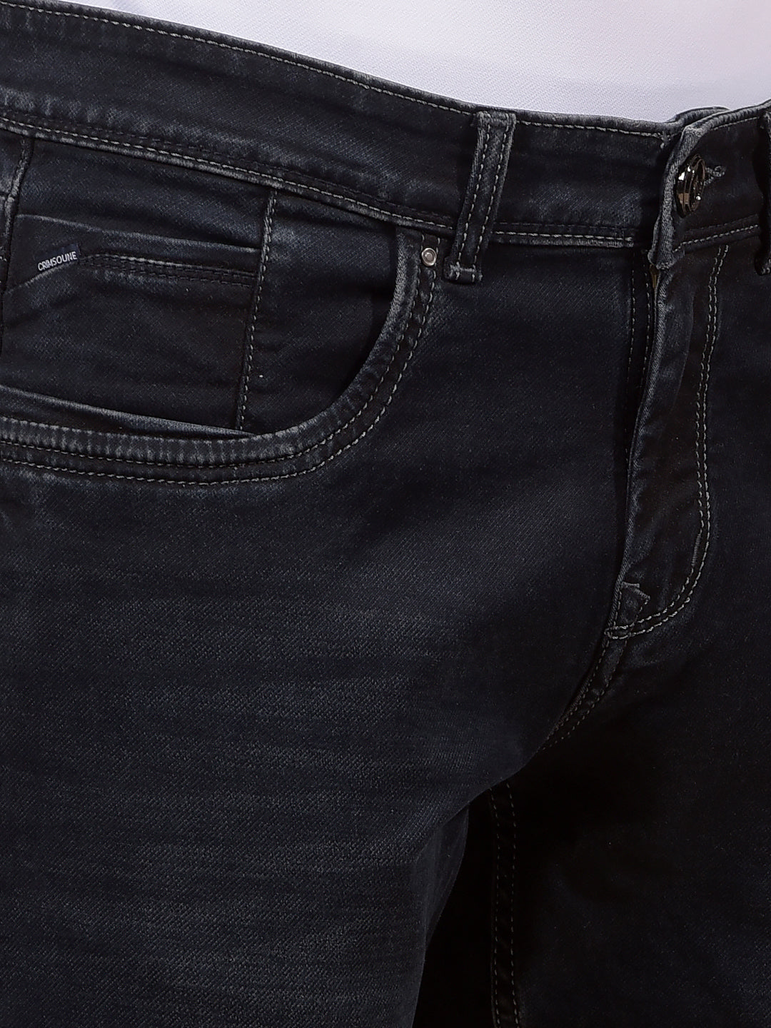 Blue Straight Jeans-Men Jeans-Crimsoune Club