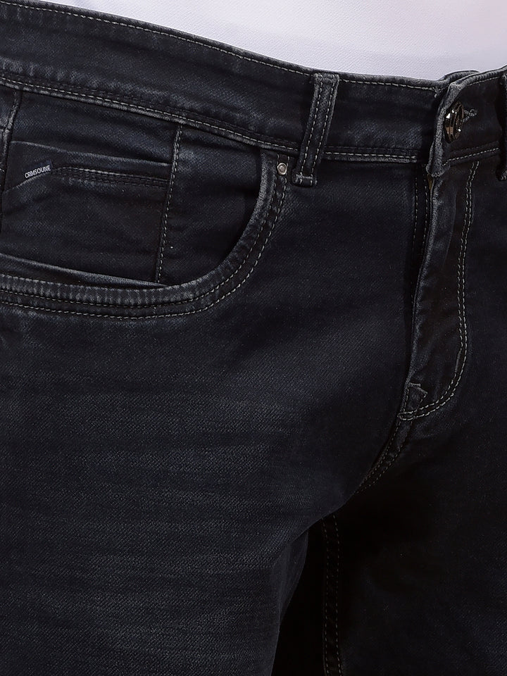 Blue Straight Jeans-Men Jeans-Crimsoune Club