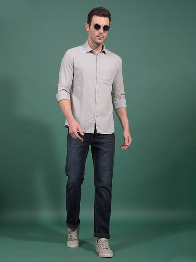 Blue Straight Jeans-Men Jeans-Crimsoune Club