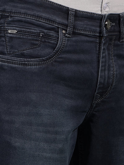 Blue Straight Jeans-Men Jeans-Crimsoune Club