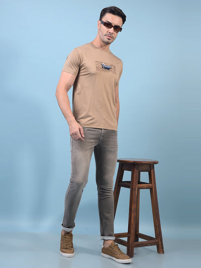 Men's Grey Jeans-Men Jeans-Crimsoune Club