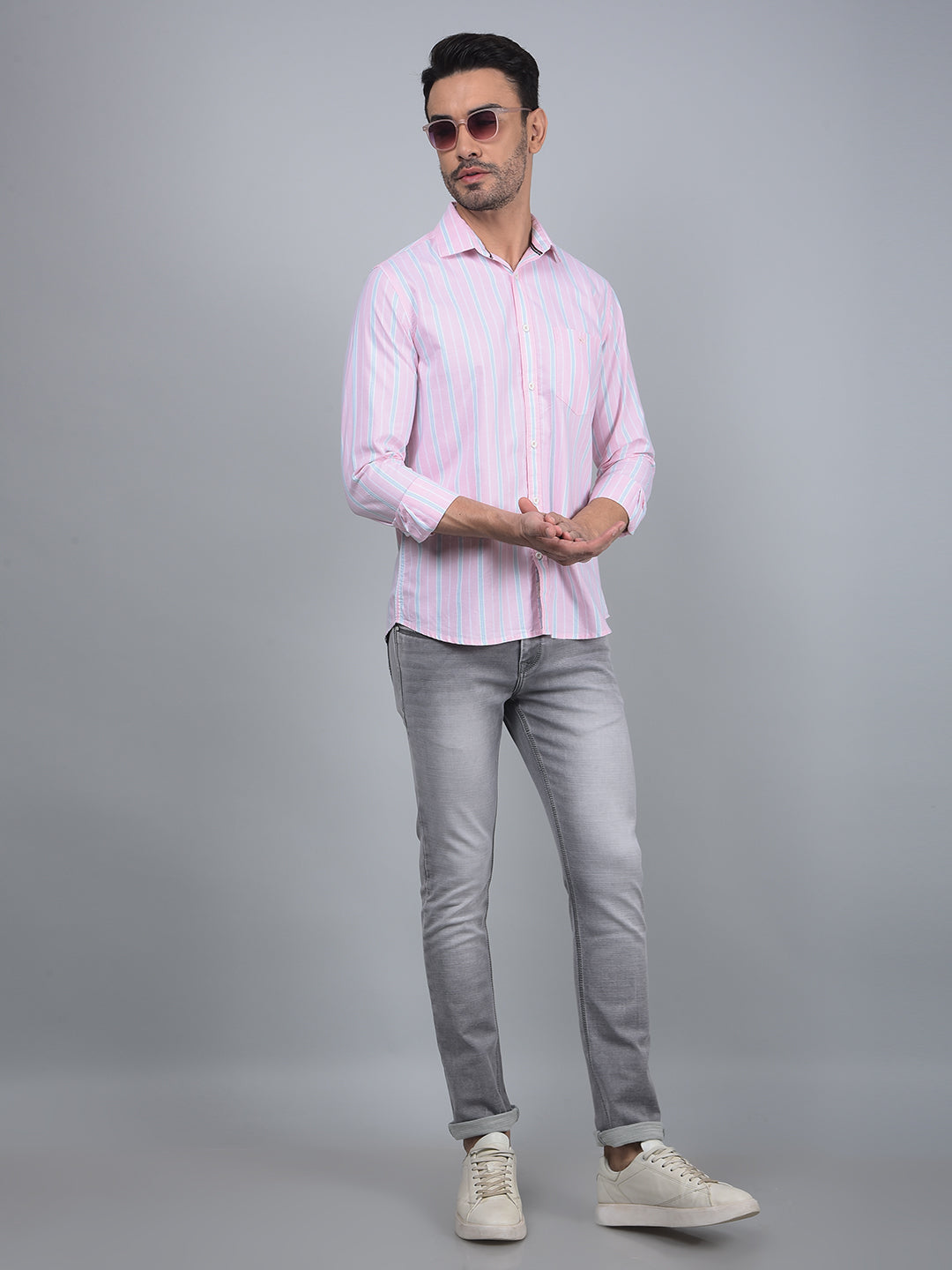 Grey Jeans-Men Jeans-Crimsoune Club