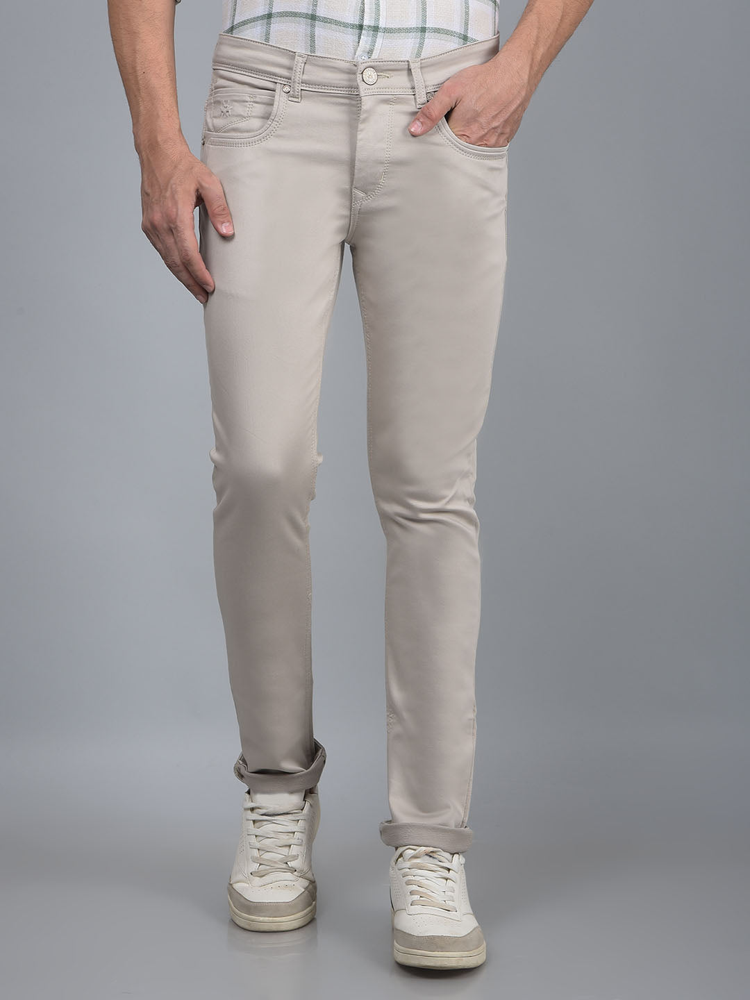 Grey Jeans-Men Jeans-Crimsoune Club