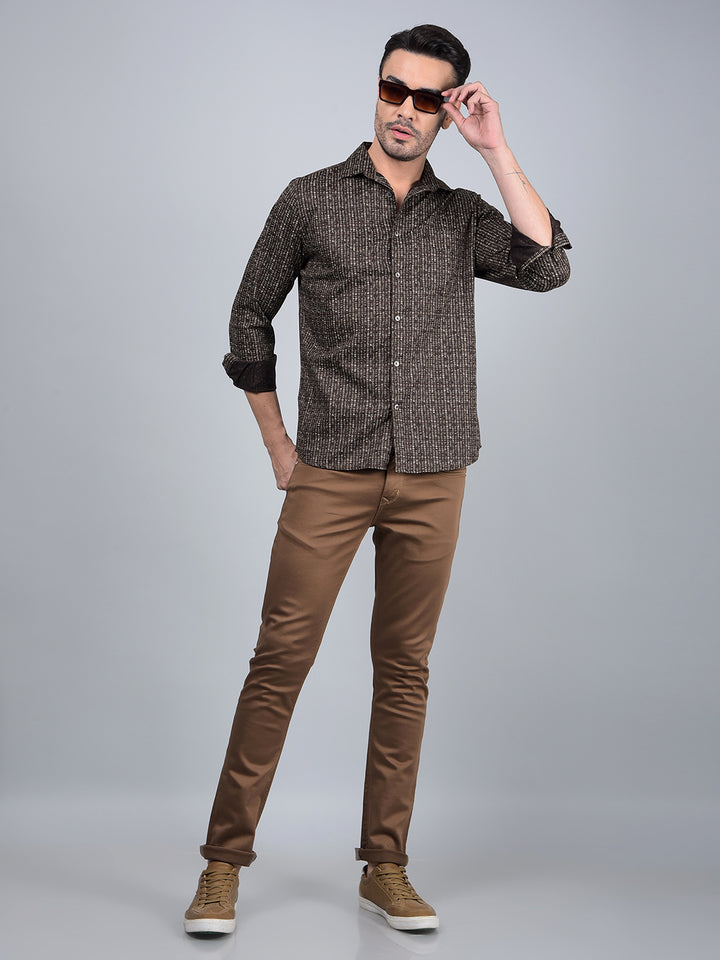 Brown Jeans-Men Jeans-Crimsoune Club