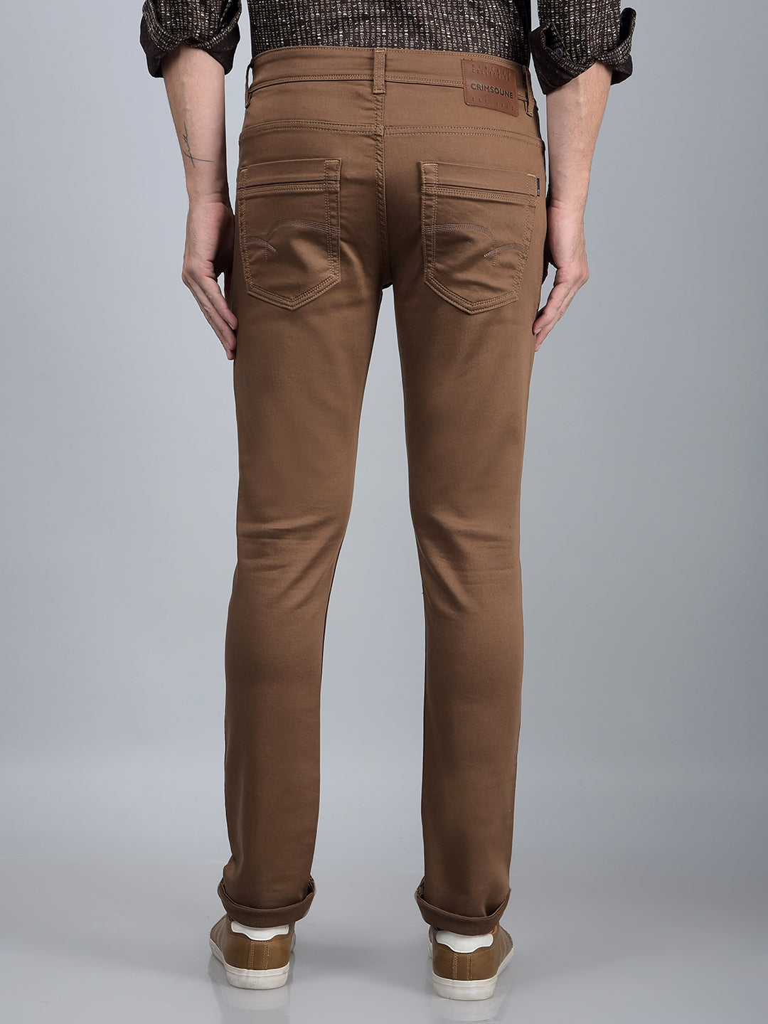 Brown Jeans-Men Jeans-Crimsoune Club