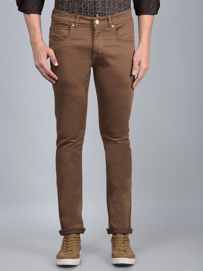 Brown Jeans-Men Jeans-Crimsoune Club