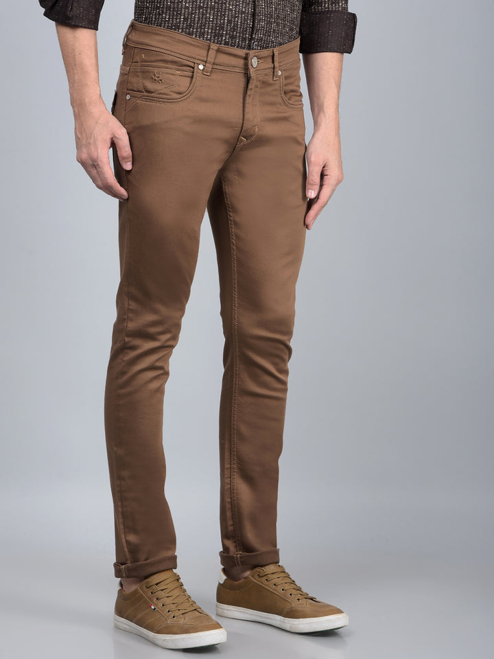 Brown Jeans-Men Jeans-Crimsoune Club