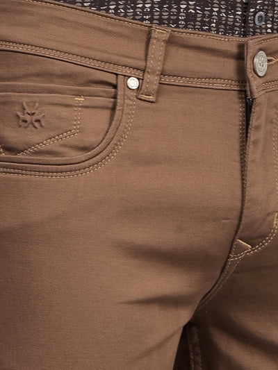 Brown Jeans-Men Jeans-Crimsoune Club