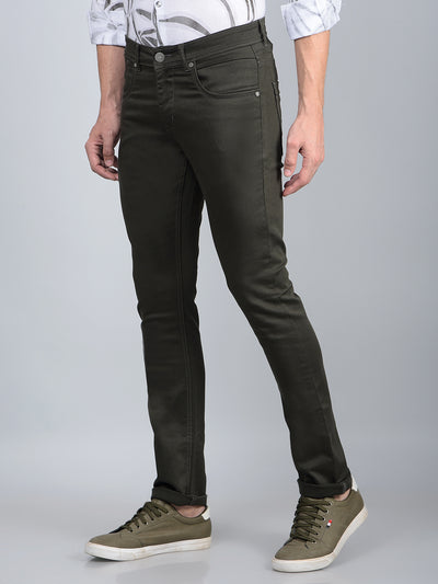 Olive Jeans-Men Jeans-Crimsoune Club