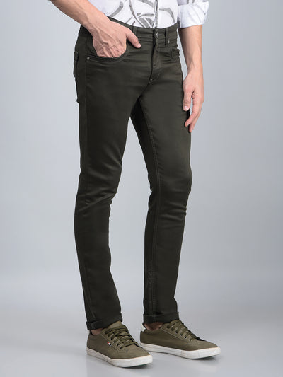 Olive Jeans-Men Jeans-Crimsoune Club