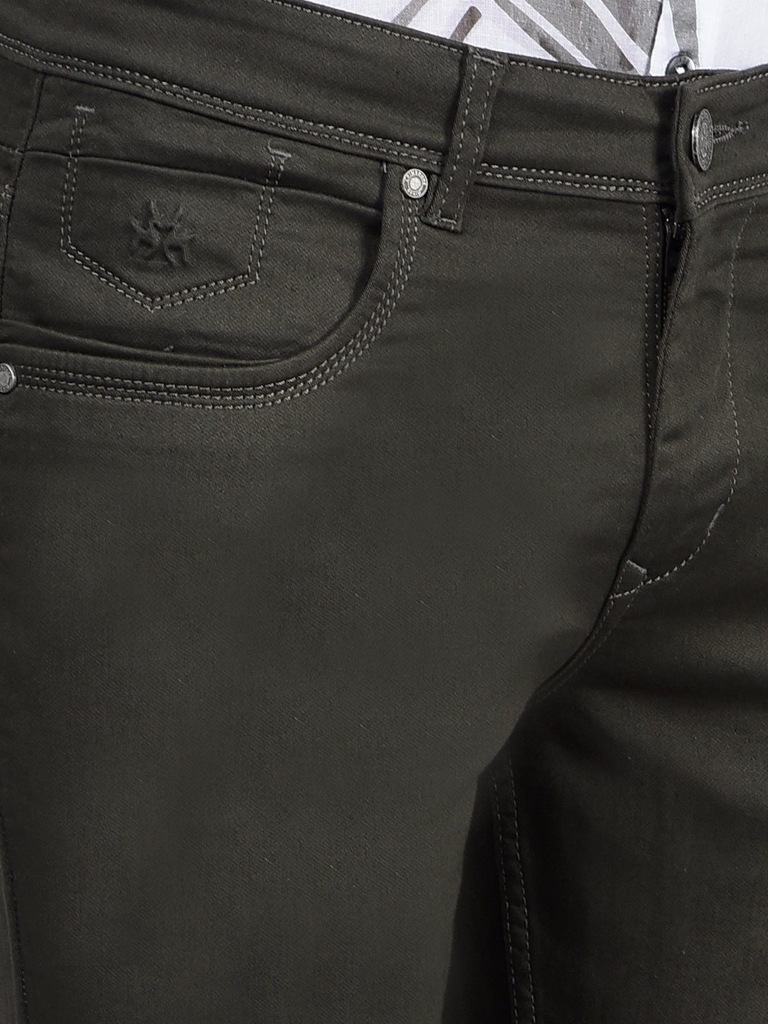 Olive Jeans-Men Jeans-Crimsoune Club