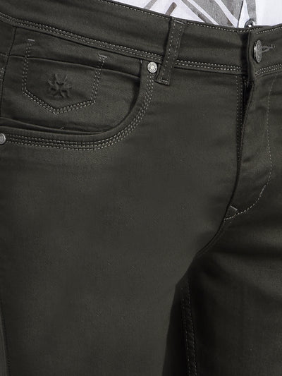 Olive Jeans-Men Jeans-Crimsoune Club