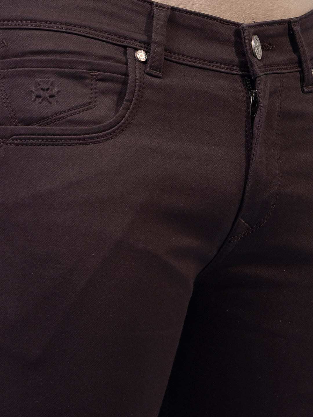 Men's Brown Jeans-Men Jeans-Crimsoune Club