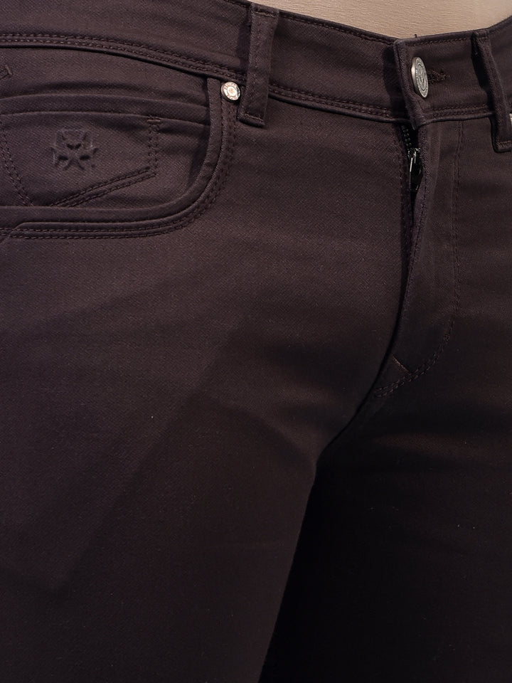 Men's Brown Jeans-Men Jeans-Crimsoune Club