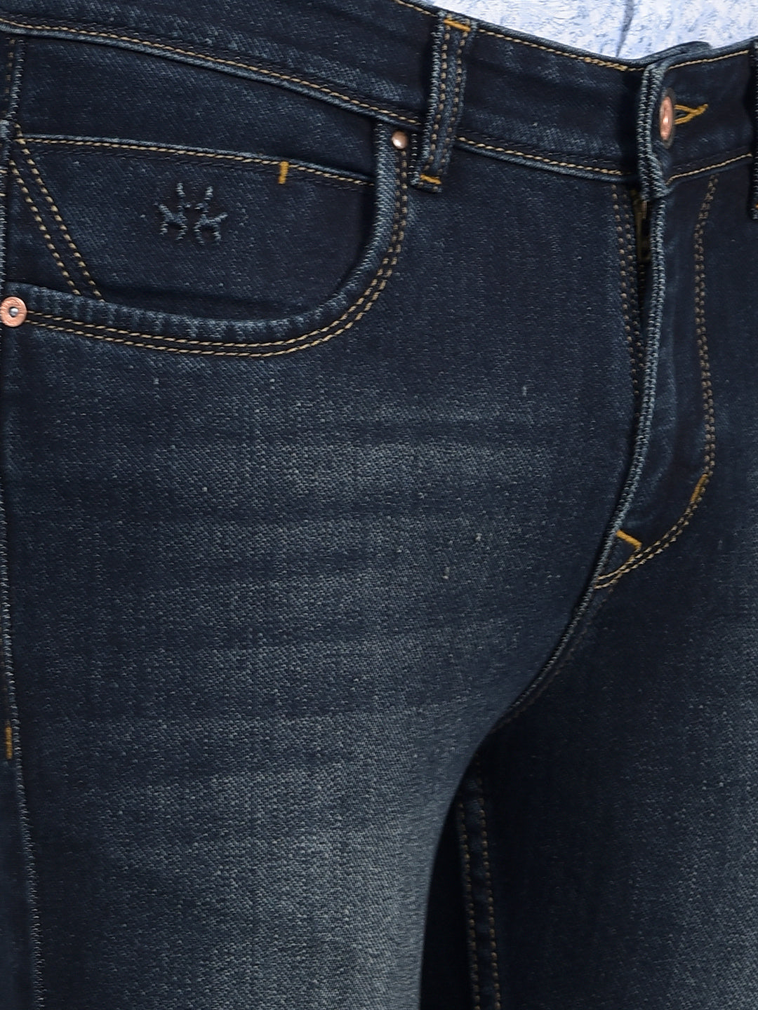 Blue Skinny Jeans-Men Jeans-Crimsoune Club