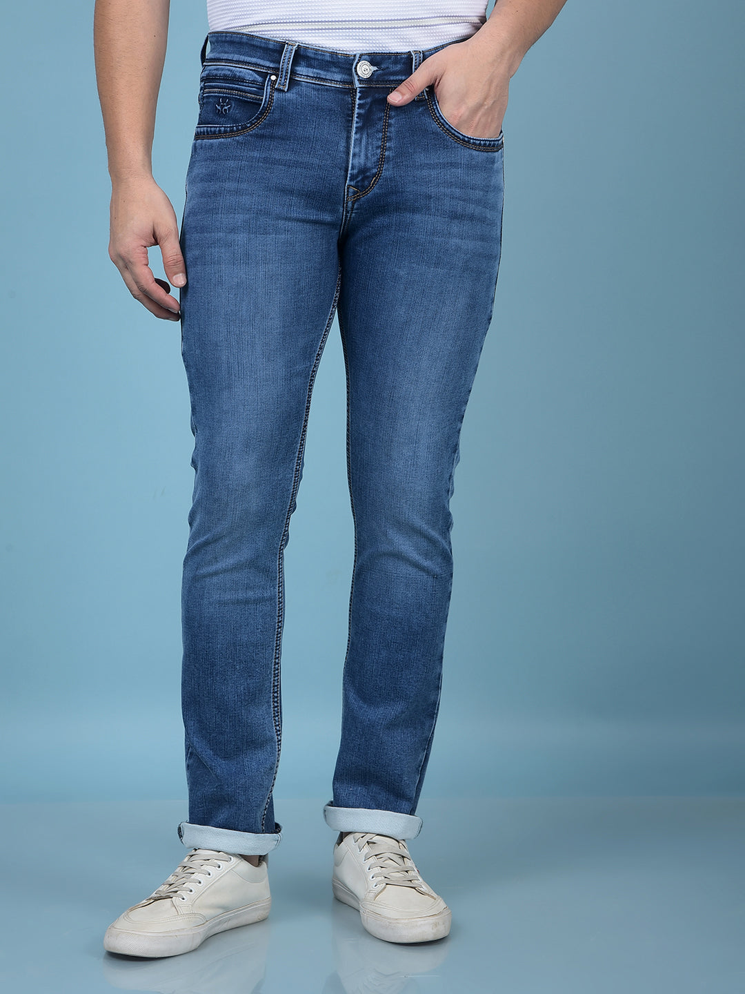Blue Jeans-Men Jeans-Crimsoune Club